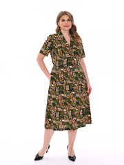 4536 Халат на пуговицах