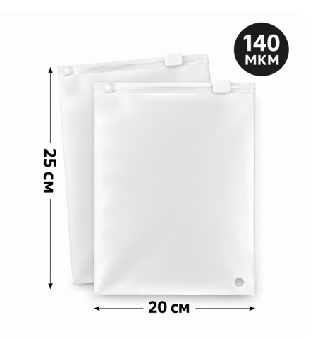 Пакет Слайдер 20*25 см матовый 70 мкм