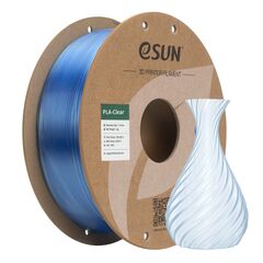 Пластик для 3D-печати eSUN PLA-Clear, 1,75 мм, 1 кг, полупрозрачный синий, PLA-CLEAR175T-U1Y1