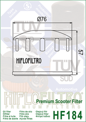 Фильтр масляный Hiflo Filtro HF184