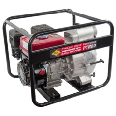 Мотопомпа бензиновая для грязной воды DDE PTR80  (вых 80 мм, 5.5 л.c,26м,1080л/мин, 3,6л,43кг)