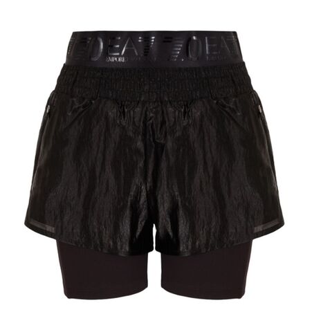 Женские теннисные шорты EA7 Woman Woven Shorts - black