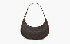 Сумка Celine Triomphe Ava Canvas And Calfskin Leather Bag Tan