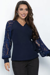 Блуза Эдеса (синяя) Б11335 LT Collection