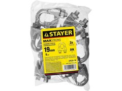 STAYER DIN 741, 19 мм, 8 шт, зажим троса (30535-19)