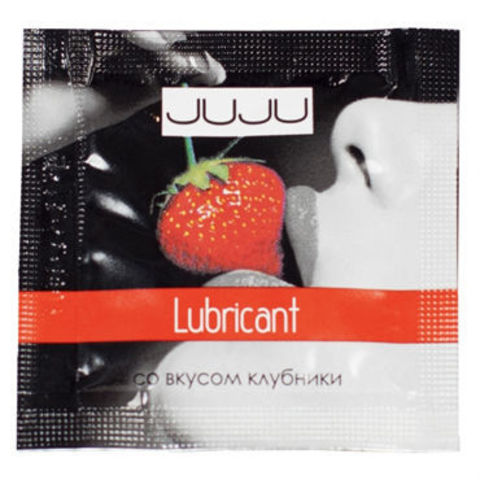 Съедобный лубрикант Strawberry, Juju. 3 ml