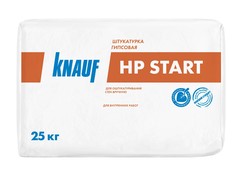 Гипсовая штукатурка Knauf ХП Старт для внутренних работ, 25 кг