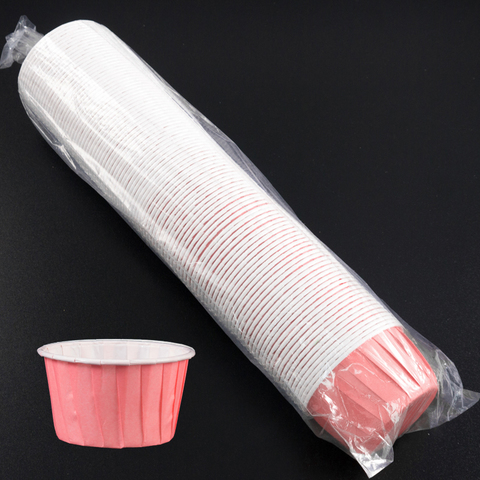 Капсулы для маффинов с бортиком Polca Dot Розовые 50*40 мм, шт