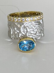 Топаз 691 (кольцо из серебра)