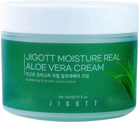 Jigott Moisture Real Aloe Vera Cream  Крем с экстрактом алоэ вера