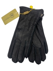 Перчатки. Женские. Материал верха: Кожаные. Кожа оленя. Подклад: Трикотаж-шерсть. 5 шт в упаковке.