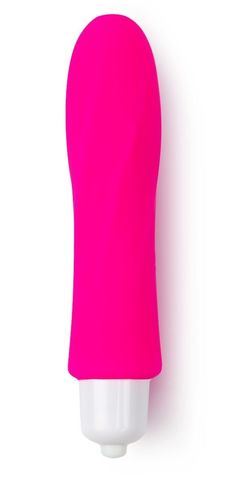 Розовая удлиненная вибропуля из силикона - 9,5 см. - Brazzers BRV110