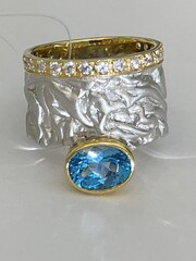 Топаз 691 (кольцо из серебра)