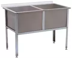 Ванна моечная ATESY ВМ-2/530 с бортом Алента