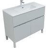 Aquanet 277556 Тумба Алвита new 100 напольная 1 ящ., 2 дв.цв.серый (277556)