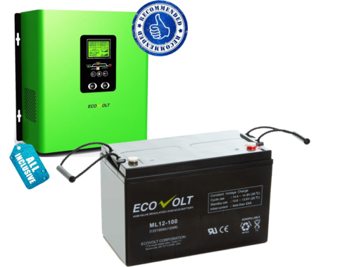 Комплект ИБП ECOVOLT TERMO 612+ML 12-65