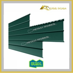 Сайдинг металлический L -Брус ХL VikingMP Е- RALL 6005 Зеленый мох 0.5мм