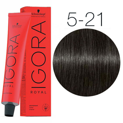 Schwarzkopf Igora Royal New 5-21 (Светлый коричневый пепельный сандрэ) - Краска для волос