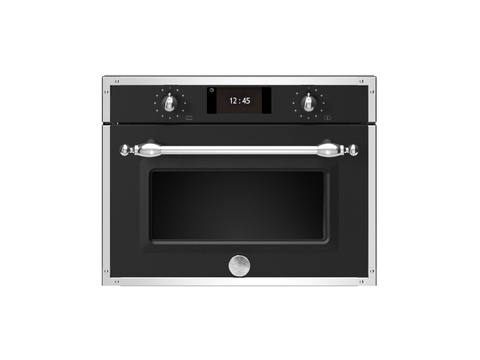 Компактный духовой шкаф Bertazzoni, комбинированный с пароваркой, 60x45 см Слоновая кость / медь