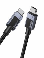 Кабель  UGREEN L524 (55765) USB-C to USB-C PD 3A Fast Charging Braided Date Cable, 1м, серый космос