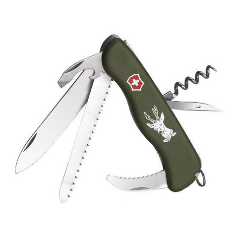 Нож складной Victorinox Hunter, 111 mm, Green (0.8873.4)