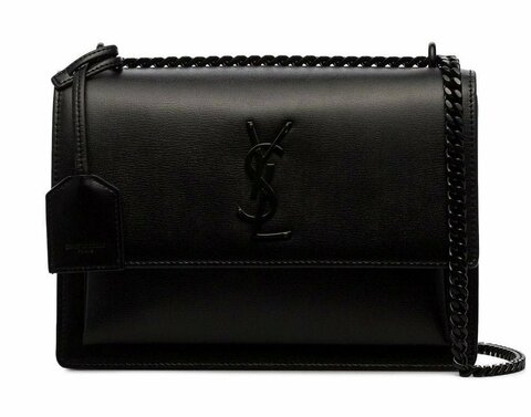Женская сумка Saint Laurent Sunset Monogram Medium черный