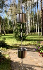 Дождевая цепь «Чаша нержавеющая на цепи»