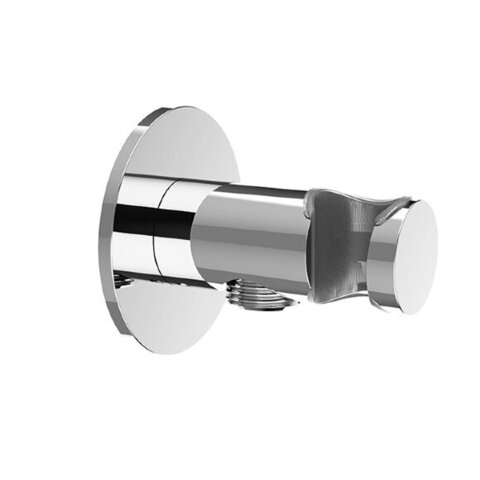 Almar ROUND E095037.NB Душевое подключение с держателем круглое, кругл. отражатель, Nickel Brushed