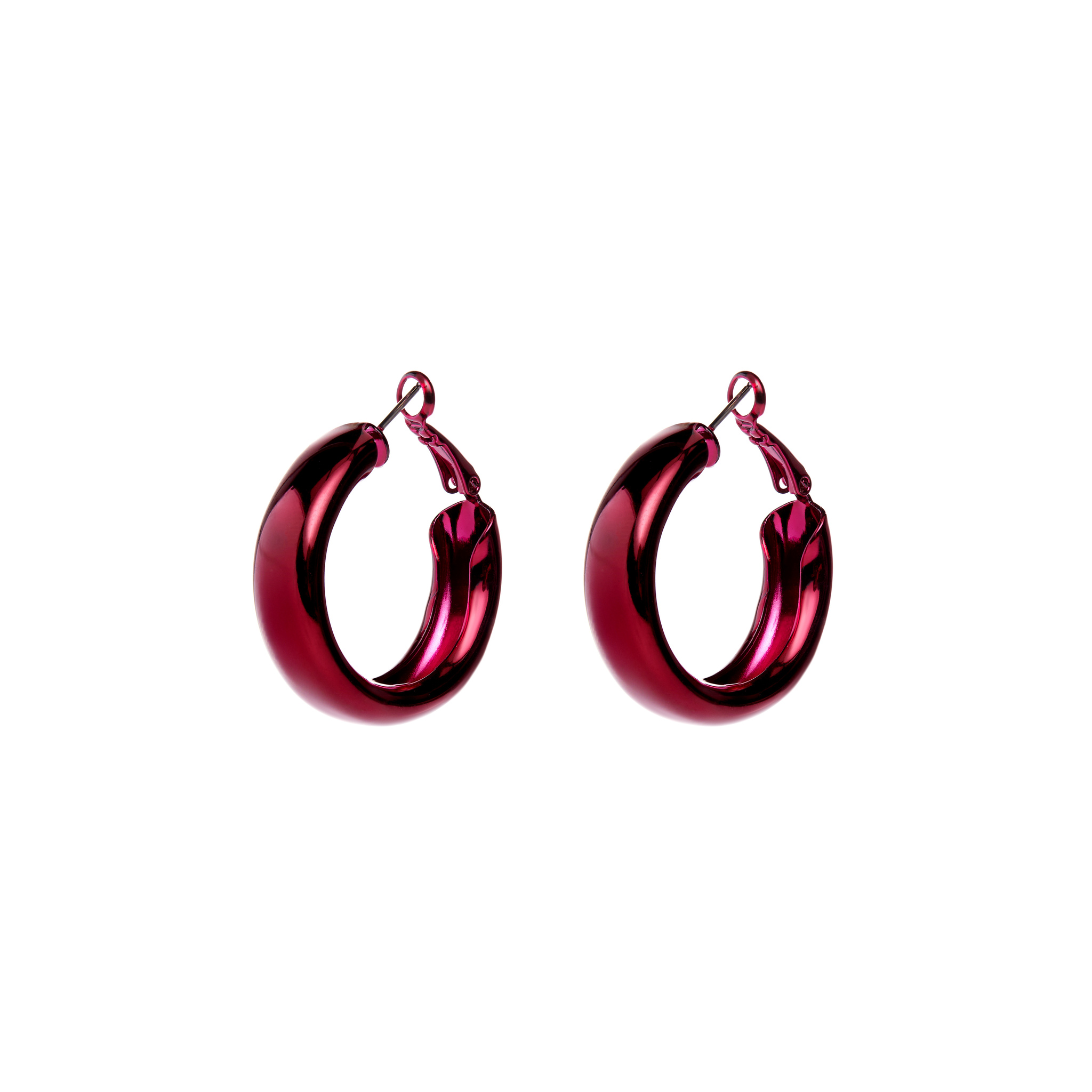 

Серьги Red Hoop Earrings
