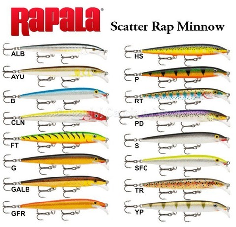 Воблер плавающий RAPALA Scatter Rap Minnow SCRM11-FT (1,8м-2,7м, 11 см 6 г)