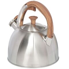 Чайник нерж, 3 л, свист, ручк бакелит, Daniks, MSY-069