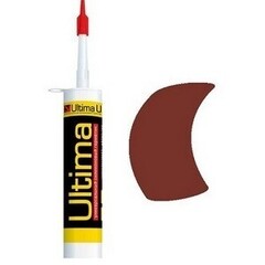 Герметик силиконовый Ultima 280мл коричневый