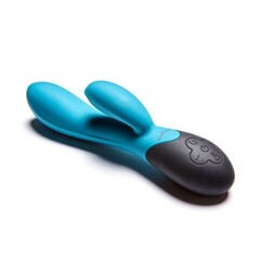 Нагреваемый вибратор с клиторальным отростком Perseus, цвет морская волна (INFINITE collection)