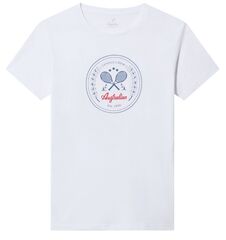 Теннисная футболка Australian Cotton Crew T-Shirt - white