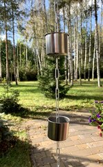 Дождевая цепь «Чаша нержавеющая на цепи»