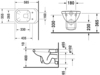 Duravit 0182090000 Унитаз, Duravit, 1930, подвесной, шгв 355*580*335, цвет-белый