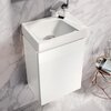 Раковина Geberit Xeno²: Белый / Специальное керамическое покрытие KeraTect, B=40см, H=12.5см, T=28см, Отверстие под смеситель=Правая, Перелив=Без