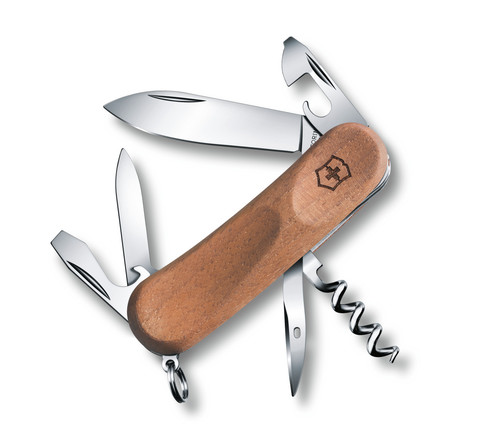 Складной нож Victorinox EvoWood 10 (2.3801.63) | 85 мм, 11 функций, деревянные накладки рукояти | Wen-Vic.Ru