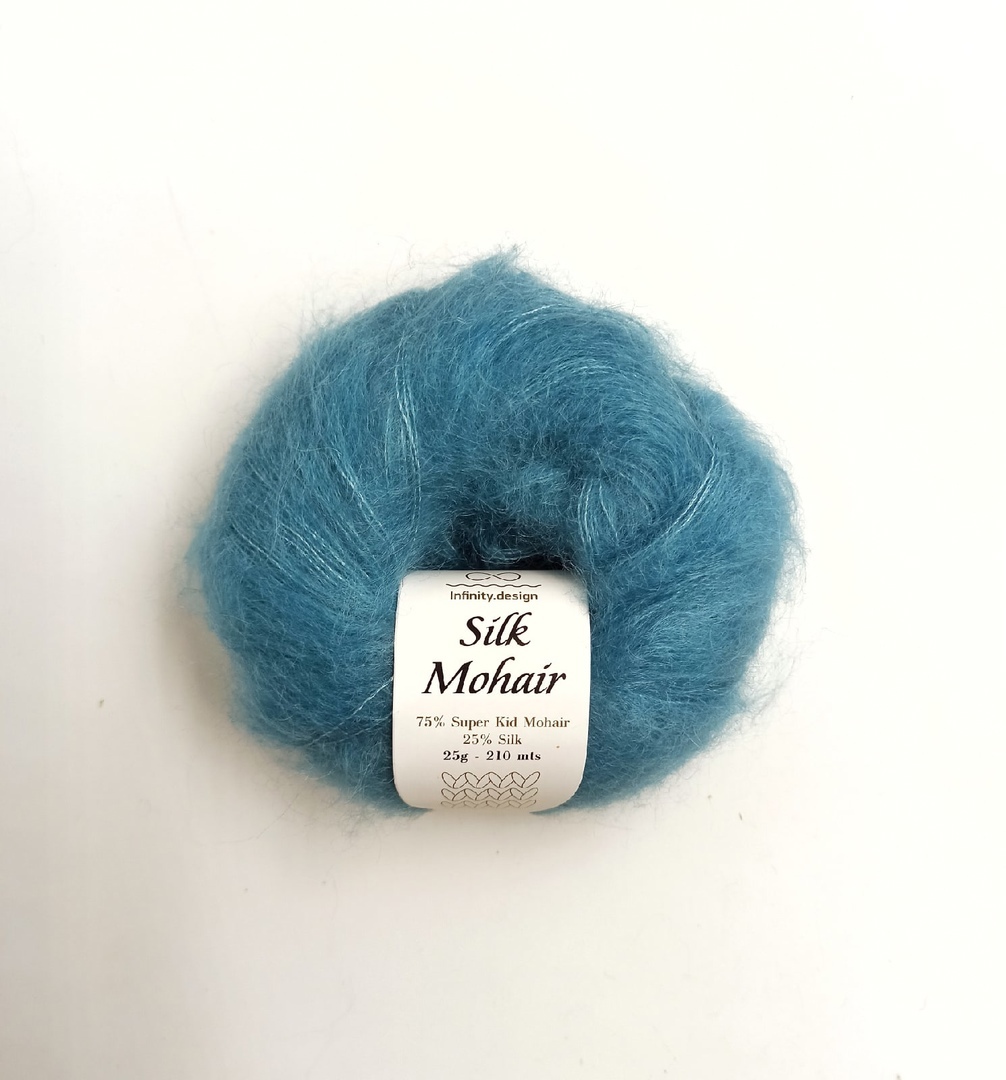 Silk Mohair кидмохер шелк бирюзовый светлый