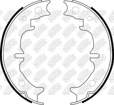 Колодки барабанные NiBK FN0669