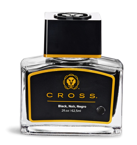 Чернила во флаконе Cross для перьевых ручек, 62,5 ml, Black, блистер (8945S-2)