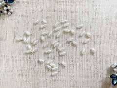 Бусины пришивные "Рис", р. 4х8 мм, кремовый