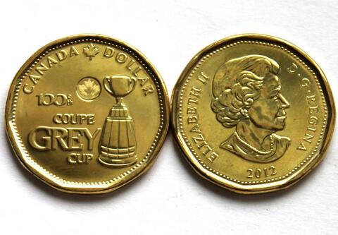 1 доллар 100-летие кубка Грея 2012 год UNC