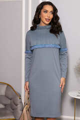Платье трикотажное Нарина (серое) П14513-10М LT Collection