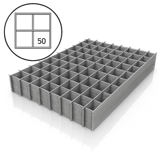 Сварная сетка 50*50 диаметр 3 мм (карта 1000*2000, 10шт)