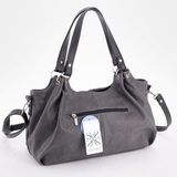 Сумка Саломея 304 македония серый + черный