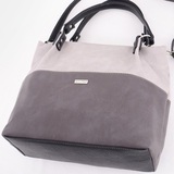 Сумка Саломея 185 мульти итальянский серо-черный