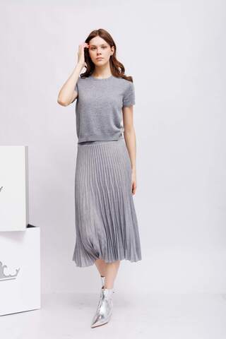 D.Exterior Юбка шерстяная с фигурным плиссе