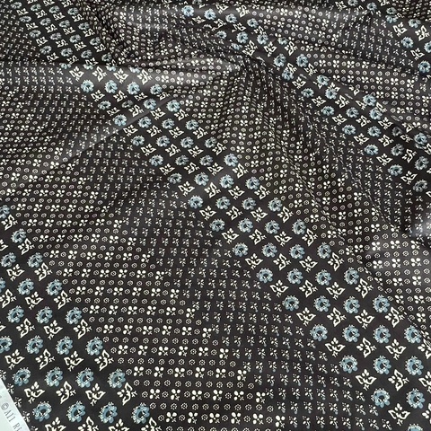 ЭТНО НАБИВКА НА ЧЕРОМ, ИМИТАЦИЯ, ПОЛОСКИ - 100% хлопок