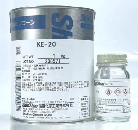 ShinEtsu KE-20 - двухкомпонентный силиконовый клей для электроники - 1 кг